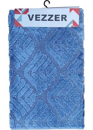 Коврик для ванной vezzer standart vzsb6041 80х120 см сине-серый 5142551