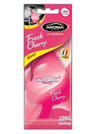 Ve ароматизатор aroma car leaf fresh updated form cherry целюлозний освіжувач повітря для автомобіля ар upd_fo3