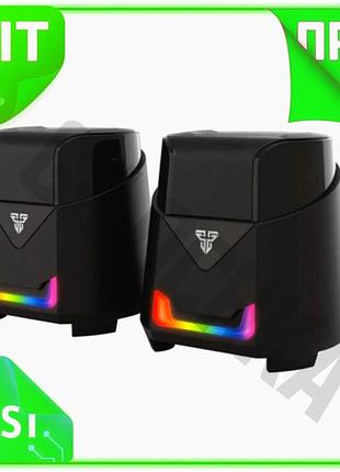 Ve колонки fantech 2.0 usb new version для комп'ютера чорні акустична система для ігор та фільмів n6w_ver