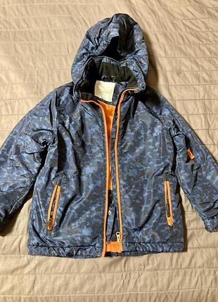 Куртка зимняя детская мальчик размер - 110-116 см, не слишком теплое