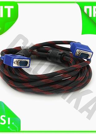 Ve кабель vga merlion 5м new version папа-папа для передачи изображения с компьютера на монитор проект n6w_ver