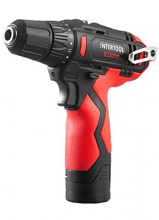 Дриль-шурупокрут акумуляторний, 12 в, патрон 0,8-10 мм, storm intertool wt-0310 ptr