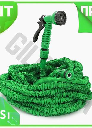 Ve садовый шланг 17,5-52,5м blue new version green с распылителем и насадкой на кран для полива растен n6w_ver