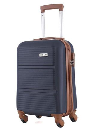 Валіза semi line 20" (s) navy (t5712-1) ptr