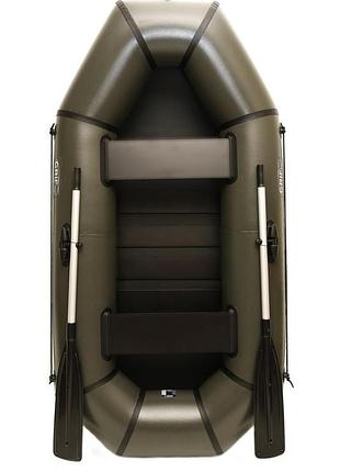 Надувная резиновая лодка grif boat gl-240ls для рыбалки и охоты на воде (220609)