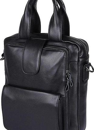 Сумка чоловіча vintage 14479 чорна, чорний