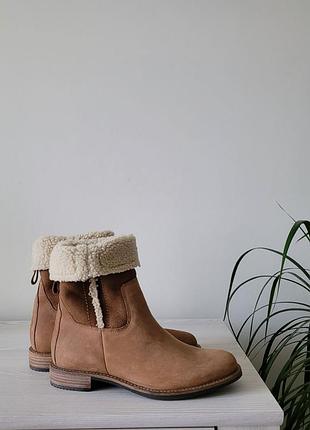 Чобітки шкіряні утеплені оригінал ecco sartorelle 25 249303 рр.39