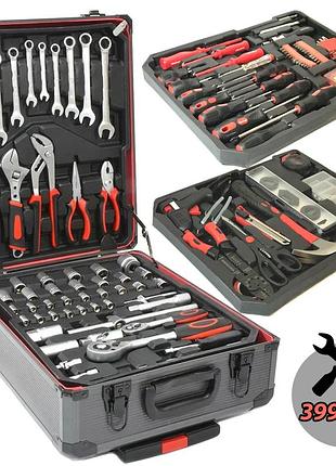 Профессиональный большой набор ручного инструмента в чемодане для автомобилей 399 пк предметов royalty-tools ek-399f