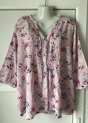 Чудесная, женская туника, блуза, рубашка на пуговицах, трапеция.