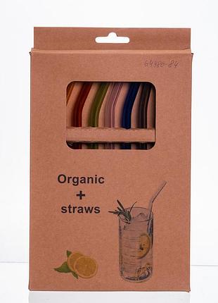 Набір скляних трубочок із щіточкою (8+1) 64486-84