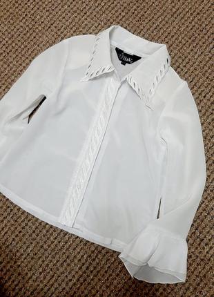 Белая блузка на рост 128 см