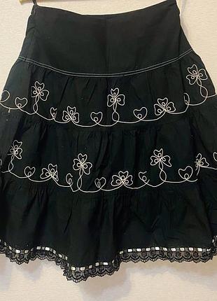 Юбка с воланами