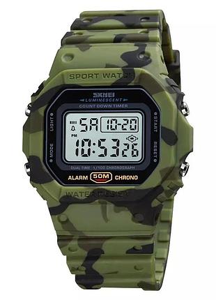 Мужские наручные электронные часы skmei 1628 камуфляж спортивные часы с подсветкой и будильником ve-33