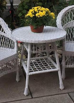 Мебель белая плетена из закарпатья