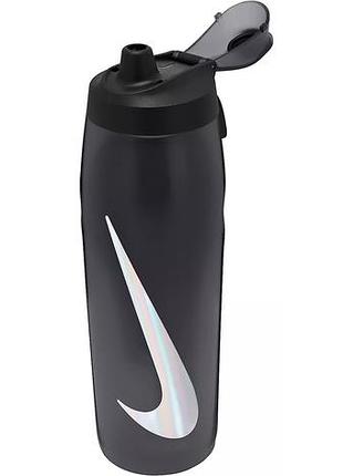 Пляшка nike refuel bottle locking lid 32 oz антрацит, чорний, сріблястий уні 946 мл