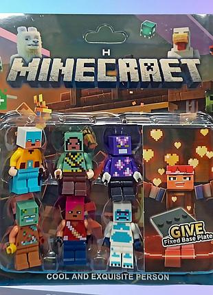 Набор фигурок minecraft 6 шт (2909) ptr