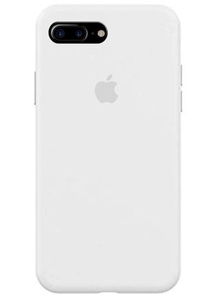 Чехол silicone case full protective (aa) для apple iphone 7 plus / 8 plus (5.5") малиновый / dragon fruit білий / white ptr