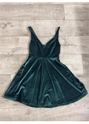Велюровое платье