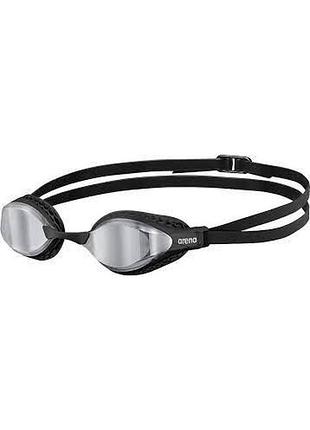 Окуляри для плавання arena air-speed mirror сріблястий, чорний уні osfm