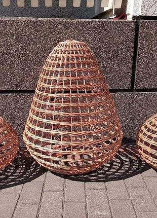 Набір люстри плетені 3 штуки різної форми