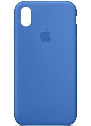 Чохол silicone case full protective (aa) для apple iphone xr (6.1") блакитний / blue синій / capri blue ptr