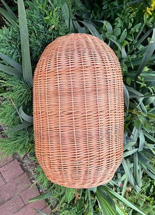 Вертикальна люстра з лози 45×30 см