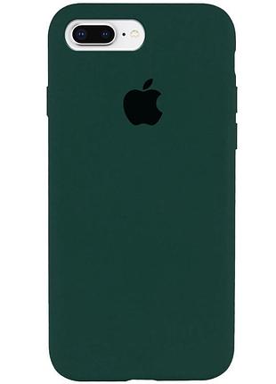 Чехол silicone case full protective (aa) для apple iphone 7 plus / 8 plus (5.5") малиновый / dragon fruit зелений / forest green