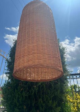 Абажурний бра плетений високий