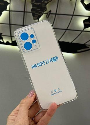 Чехол прозрачный для xiaomi redmi note 12 4g,силиконовый чехол для телефона редми ноут 12