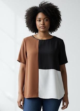 Блузка, блуза  принт 50-52(7)