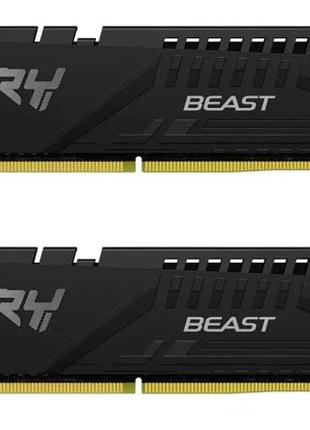 Kingston fury 32gb (2x16gb) 5600mhz cl36 beast black expo amd (kf556c36bbek2-32)