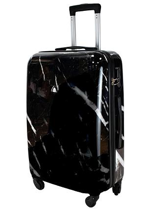 Валіза semi line 24" (m) black marble (t5730-2) ptr