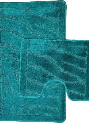 Набор ковриков для ванной vezzer standart vzs5520zebra 2 предмета темно-зеленый 5142569