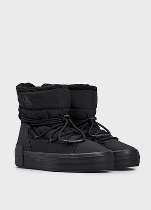 Жіночі чорні місяцеходи bold vulc flatf snow boot wn calvin klein