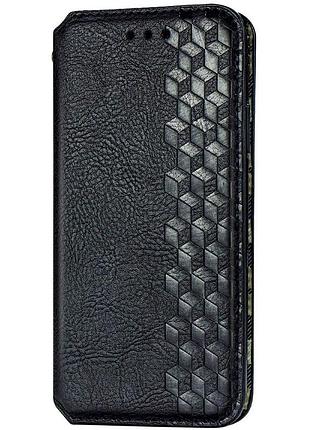 Кожаный чехол-книжка getman cubic (pu) для xiaomi redmi note 9s / note 9 pro / note 9 pro max черный ptr