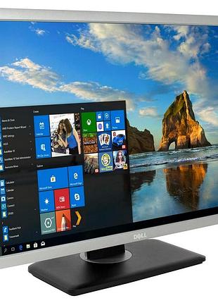 Монитор 24" 1920*1200 ips dell u2412m led vga dvi dp usb*4 pivot чёрн.+серебр. бу a-