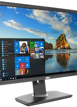 Монитор 24" 1920*1200 ips dell u2412m led vga dvi dp usb*4 pivot чёрн.+серебр. бу a гар.12мес!