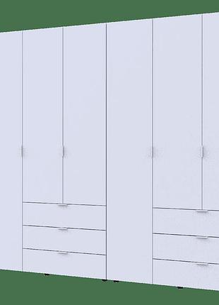 Комплект шкафов для одежды doros гелар (3 шт.) 270,6х49,5х203,4 см белый (drs-011179)