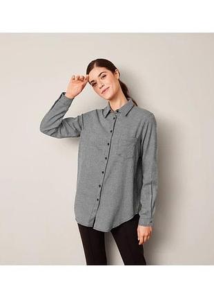 Рубашка женская фланелевая клетка esmara® германия, р. 36 евро - 42 наш