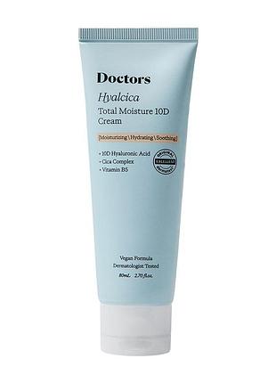 Увлажняющий крем з 10 формами гиалуроновой кислоты и центеллой doctors hyalcica total moisture 10 d cream