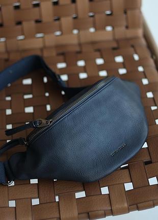 Поясная сумочка экокожа синий арт.cm7209 blue davidjones франція