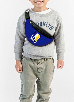 Сумка-бананка gc-go "counter-strike global offensive" с принтом, 32х15см, детская, молодежная (00042) ptr