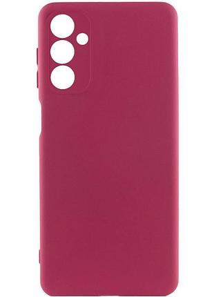 Чехол tpu getman liquid silk full camera для samsung galaxy m34 5g бордовый / marsala ptr
