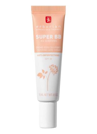 Bb крем erborian super bb ginseng clair spf 20 15 мл