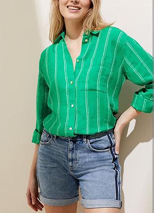 Льняная рубашка блуза m&amp;s