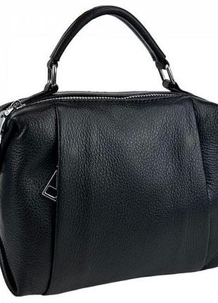 Жіноча шкіряна сумка unaborsetta чорна