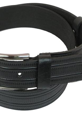 Ремень под джинсы skipper черный 4 см