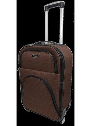 Маленький тканевый чемодан 42l gedox gd polo коричневый