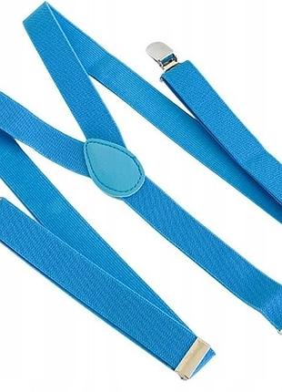 Подтяжки мужские для брюк martom голубые