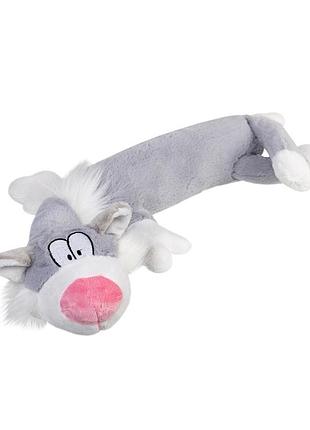 Игрушка для собак кот с пищалкой gigwi plush friendz, плюш, искусственный мех, 63 см